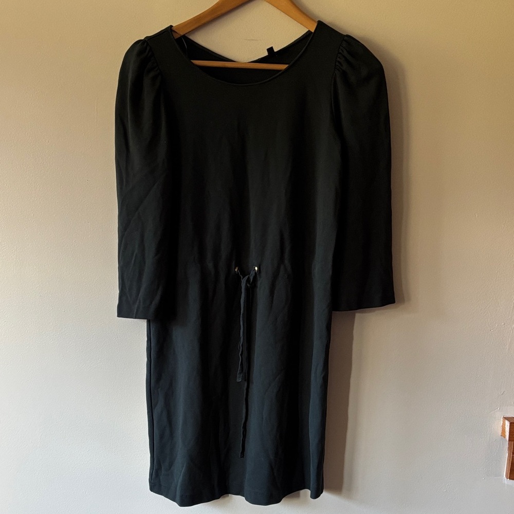Missimo ditto  Black 3/4 Sleeve Dress midi dress drawstring waist sz xs